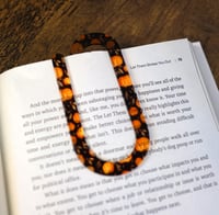 Image 2 of Handmade Trendy Jumbo Acrylic Paperclip with Pumpkins, Bookmark, pages, clip, gift, work, school