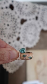 Image 2 of Miniature mug scale 1/6 teal mushroom 