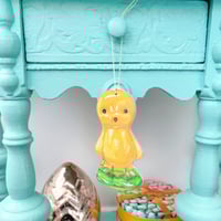 Image 4 of Vintage inspired chick candle ornament 