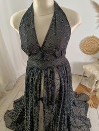 Image 2 of Maternity photoshoot dress | Thea | size universal | black | photo props