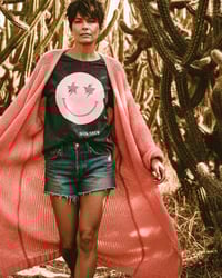 Image 2 of LONG  CARDIGAN  ⛧°IBIZA SCREENPRINT ⛧° OVERSIZED ⛧° UNISEX