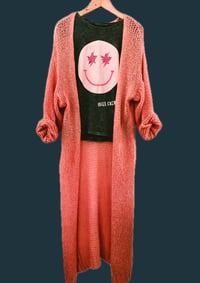 Image 4 of LONG  CARDIGAN  ⛧°IBIZA SCREENPRINT ⛧° OVERSIZED ⛧° UNISEX