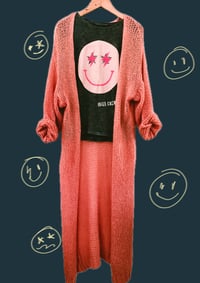 Image 5 of LONG  CARDIGAN  ⛧°IBIZA SCREENPRINT ⛧° OVERSIZED ⛧° UNISEX