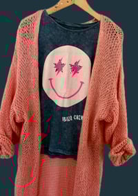 Image 6 of LONG  CARDIGAN  ⛧°IBIZA SCREENPRINT ⛧° OVERSIZED ⛧° UNISEX