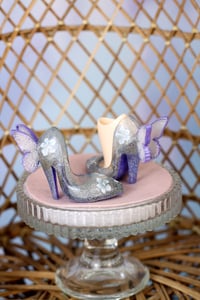 Image 4 of  Handmade Shoes for MiniFee – for High-Heeled Feet (Kill-Heeled Feet) red flowers