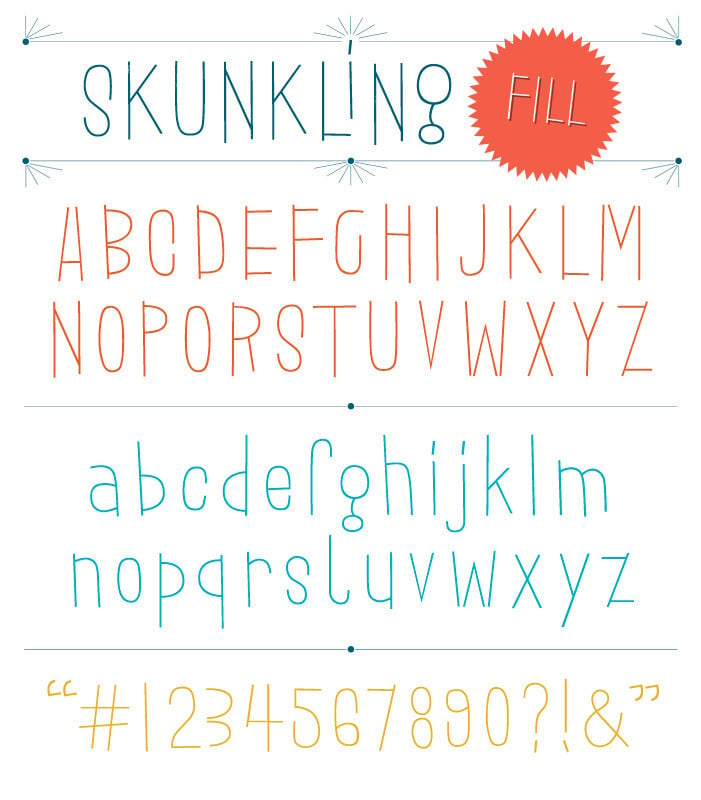 Image of Skunkling Fill Font