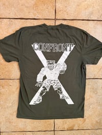 Image 2 of Secret Drop Vol 13 Army Green Confront T-shirt 