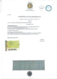 Cata di Identita Italiano Europe