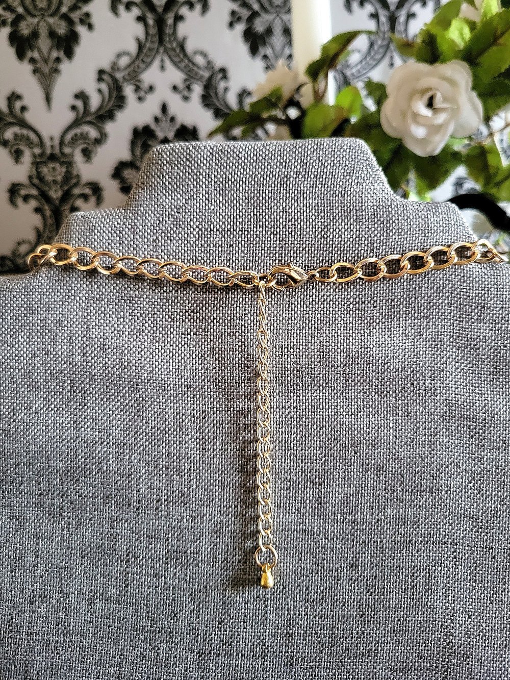 Image of Double-Stranded Pink and Yellow Beaded Necklace with Rose Pendant