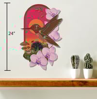 Image 3 of Hummingbird and Orchid