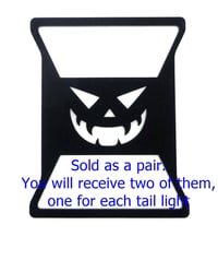 Image 2 of Scary pumpkin brake tail light covers