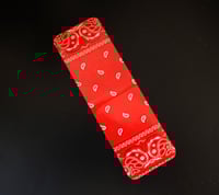 Image 2 of Handmade Red Bandana Magnetic Bookmarks, gift, book, reading, page, journal, planner