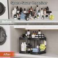 Image 3 of 2-Tier Sliding Under-Sink Organizer