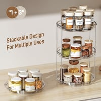 Image 2 of Rotating Pantry Turntable Organizer