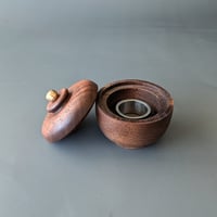 Image 2 of Small Lidded Altar Vessel - Walnut 1.85" x 1.5"