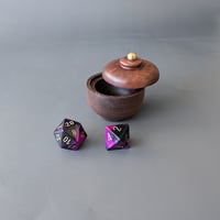 Image 1 of Small Lidded Altar Vessel - Walnut 1.85" x 1.5"