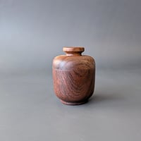 Image 1 of Small Lidded Altar Vessel - Walnut 2.25" x 1.75"