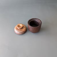 Image 5 of Small Lidded Altar Vessel - Walnut 2.25" x 1.75"