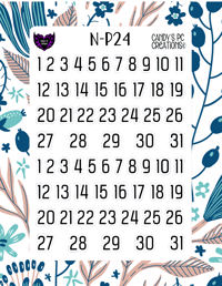 Image 25 of Date Number P-P24