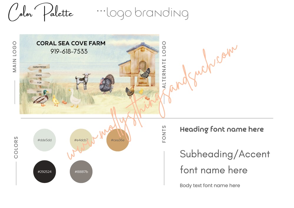 Image of Let's Design a Color Palette Logo Branding 