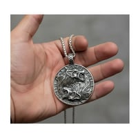 Image 7 of 👑The Armored Kingdom Fenrir wolf pendant Necklace-Viking Amulet-Nordic Mythology