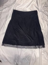 Image 2 of 00s black fairy skirt with sequin and micromesh 