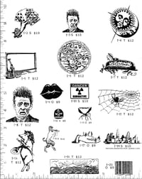 Image 1 of Sun-Moon/Scare Man/Pea Pod People Rubber Stamp P1