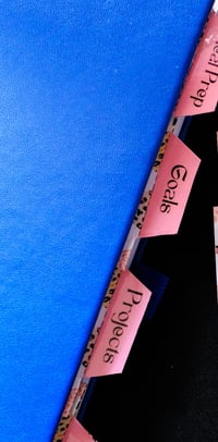 Image 4 of Handmade Magnetic Planner Tabs, journal, pink, gold, organize, dividers, gift, notebook, work