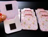 Image 2 of Handmade Magnetic Planner Tabs, journal, bunny, fairy, organize, gift, notebook, dividers