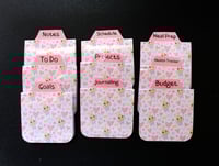 Image 1 of Handmade Magnetic Planner Tabs, journal, bunny, fairy, organize, gift, notebook, dividers