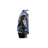 Image 4 of True Religion Embroidered Patch Varsity Jacket