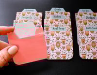 Image 3 of Handmade Magnetic Planner Tabs, trending, coffee, blue, hearts, pink, dividers, notebook, gift