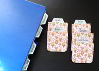 Image 4 of Handmade Magnetic Planner Tabs, trending, coffee, blue, hearts, pink, dividers, notebook, gift