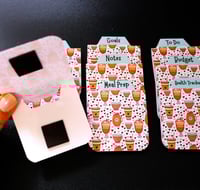 Image 2 of Handmade Magnetic Planner Tabs, trending, coffee, blue, hearts, pink, dividers, notebook, gift