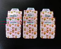 Image 1 of Handmade Magnetic Planner Tabs, trending, coffee, blue, hearts, pink, dividers, notebook, gift