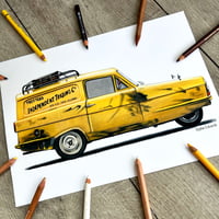 Image 2 of Original Only Fools and Horses Trotter Van drawing 