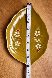 Image 2 of Golden Meadow Leaf Dish 
