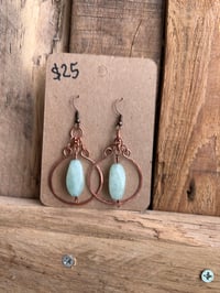 Image 2 of Copper Aventurine Statement Earrings
