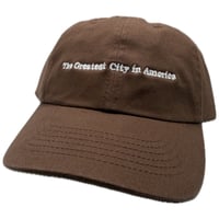 Image 1 of The Greatest City in America Dad Hat (Brown)