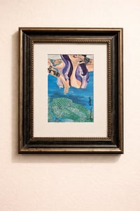 Tattooed Mermaid Art Print 