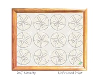 Image 1 of RnJ_SandDollar_Grey UnFramed Print