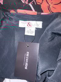 Image 3 of 00s black floral skirt with asymmetrical hem 