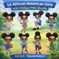 Image 1 of Chibi Girl Activities Vitiligo