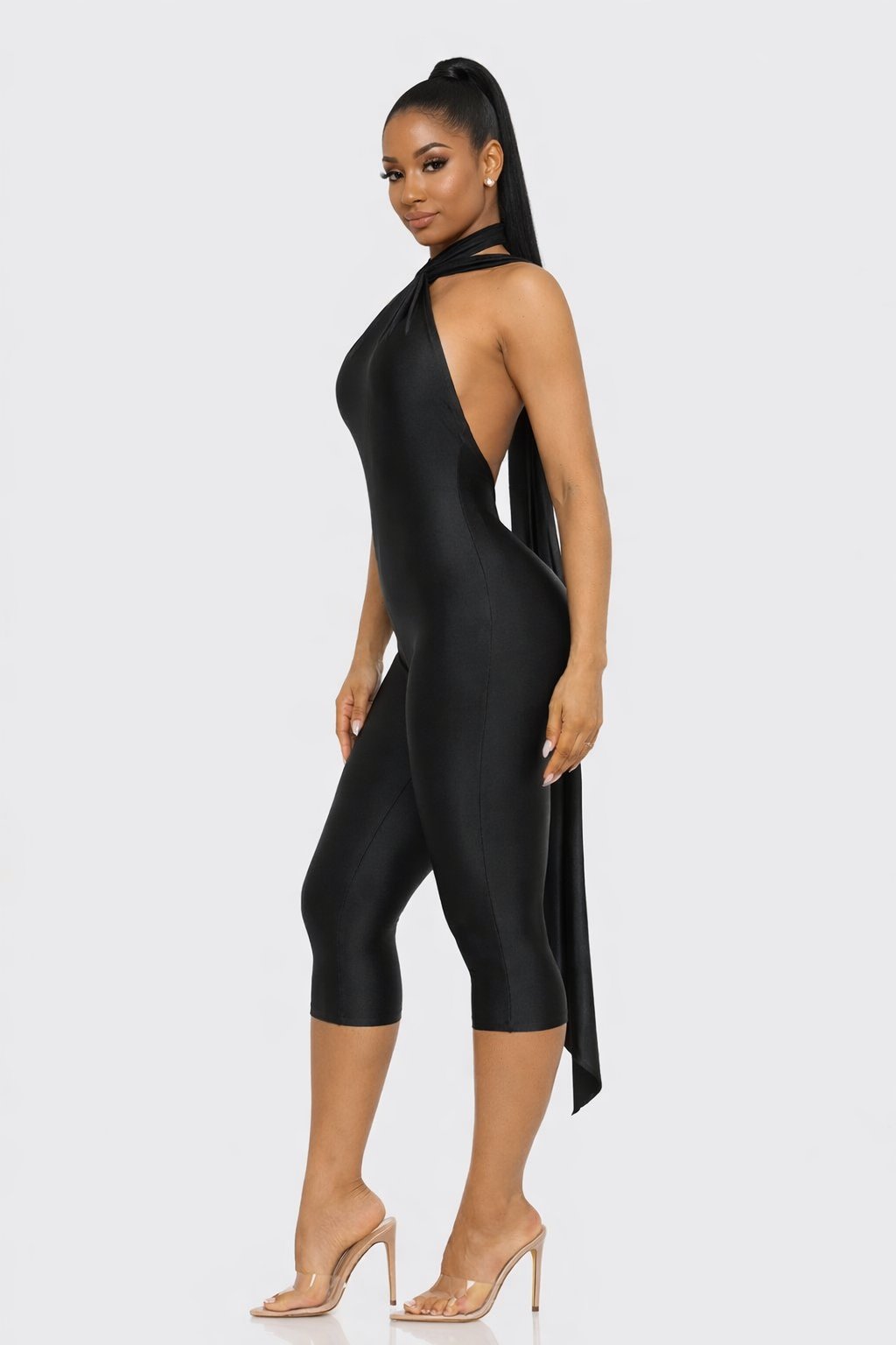Image of The “Midnight Sculpt” Jumpsuit