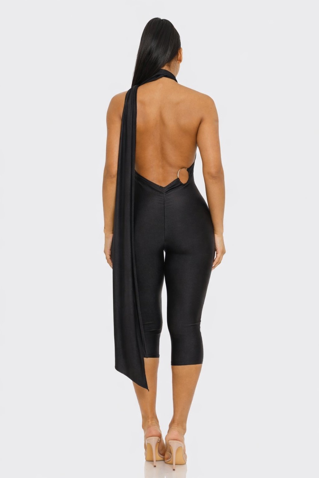 Image of The “Midnight Sculpt” Jumpsuit