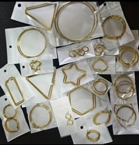 Image 1 of 20 Pairs Of Random Fashion Stainless Steel Earrings 