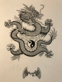 Image 1 of 1996 Angel production flash, peace dragon laminated 11x14