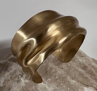 Image 4 of Hammered, Textured, Brass Cuffs 