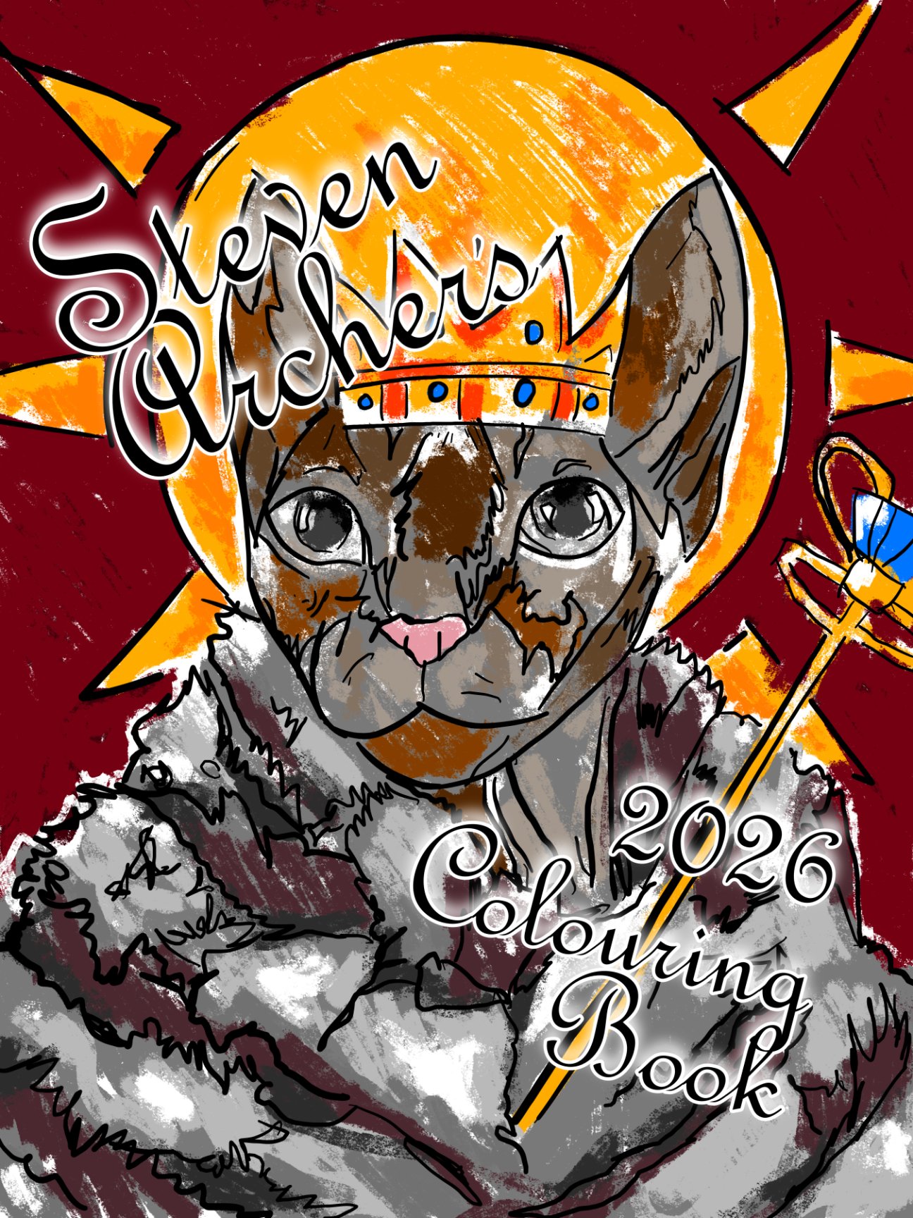 Steven Archers 2026 colouring book