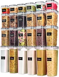 Image 1 of 24PCS Airtight Food Storage Containers with Lids